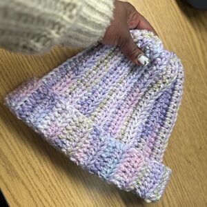 Handmade Pastel Crochet Beanie